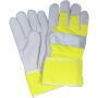 Gants de travail - jaune fluo