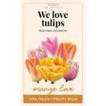 Sachet cadeau de bulbes de tulipes 'Orange love' (20 pièces)