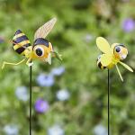 Abeilles volantes comme piquets de jardin (2 pièces)