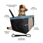 Siège pour chien Kurgo Rover Booster - noir/bleu