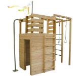 Aire de jeux en bois Cross Fit - 131 x 264 x H 242 cm