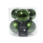 Boules de Noël en verre Ø 8 cm - vert sapin