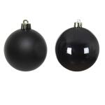 Boules de Noël en verre Ø 6 cm - noir (10 pièces)