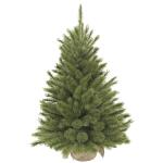 Sapin de Noël Forest Frosted w-burlap - Ø 62 x 90 cm