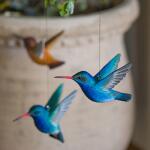 Colibris circé en bois de tilleul - Fabrication artisanale