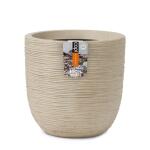 Pot de fleurs CAPI Waste rib NL 43 x 41 cm - beige