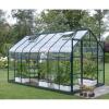 Serre Saturn Vitavia en aluminium vert - 2,57 x 4,45 x 2,54 m - 11,5 m²