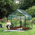 Serre Vitavia Saturn en aluminium vert - 2,57 x 2,58 x 2,54 m - 6,7 m²