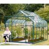 Serre Vitavia Saturn en aluminium vert - 2,57 x 3,83 x 2,54 m - 9,9 m²