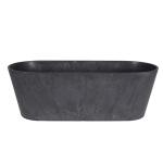 Jardinière de balcon Artstone Claire noire - 55 cm