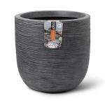 Pot de fleurs CAPI Waste rib NL 43 x 41 cm - gris