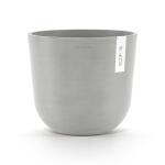 ECOPOTS Oslo avec réservoir d'eau - gris blanc Ø 25 cm