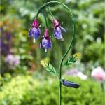 Lampe de jardin solaire en forme de fuchsia