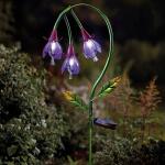 Lampe de jardin solaire en forme de fuchsia