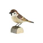 Oiseau en bois - moineau friquet