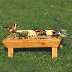 Table d'alimentation en bois - posée