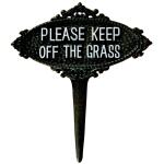 Keep off the grass - Gartenstecker Eisen