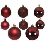 Mélange de boules de Noël - rouge sang