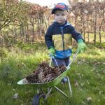 Brouette verte pour enfants