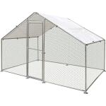 Poulailler Doerak, en acier galvanisé 6 m² - 2 x 3 x 2 m