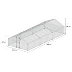 Poulailler Doerak, en acier galvanisé 18 m² - 6 x 3 x 2 m