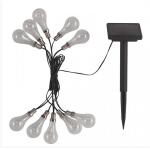 Guirlande lumineuse Eureka avec ampoule sur énergie solaire - 10 bulbes - 380 cm