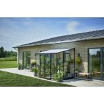 Serre adossée Qube Lean-to 86 noire - 251 x 188 x 230 cm - 4,7 m²