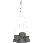 ECOPOTS plateau suspendu - gris Ø 36 cm 