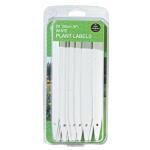 Etiquettes blanches en plastique pour plantes - 20 cm (20 pièces)