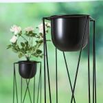 Supports pour plantes Kumbo - noirs (2 pièces)