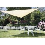 Sonnensegel beige mit Befestigungsringen 3,6 x 3,6 x 3,6 m