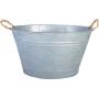 Bassine en vieux zinc