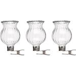 Petits vases MICA en verre avec des pinces de fixation (3 pièces)