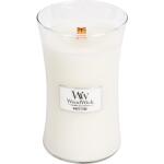 Bougie WoodWick L - Teck blanc