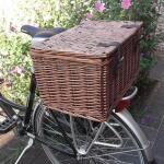 Panier de vélo en osier - 45 x 30 x 25 cm